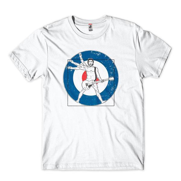 Camiseta The Who Homem Vitruviano Guitarra - Lojadacamisa