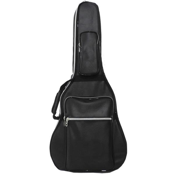 Capa Bag Acolchoada para Violão Folk 12 Cordas Couro Premium - V.s.