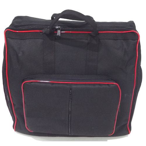 Capa Bag Master Luxo para Acordeon 120 Baixos Nylon 900 Impermeável Bolso Externo