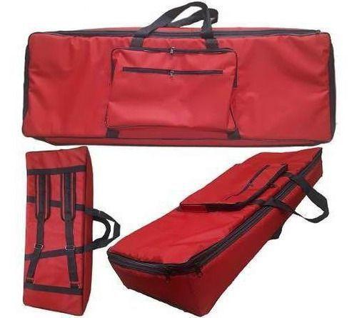 Capa Bag Master Luxo para Teclado Yamaha Psr S530 Nylon Vermelho