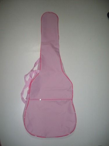 Capa Bag para Violão Clássico Rosa Comum CLAVE BAG. no Formato do Violão, Alça de Mão e Tira Colo. CMR502