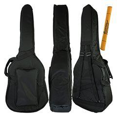 Capa Bag Preto Violão Folk Extra Luxo Protection Bags + Acessórios