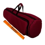 Capa Bag Trombone Médio Extra Luxo C/ Bolsos Vinho Lp Bags