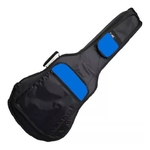 Capa Bag Violão Folk Acolchoada Premium Nylon 70 Ultra Resistente Azul