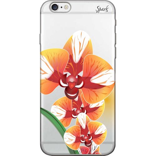 Capa para Celular Iphone 8 Plus - Spark Cases - Orquídea Laranja