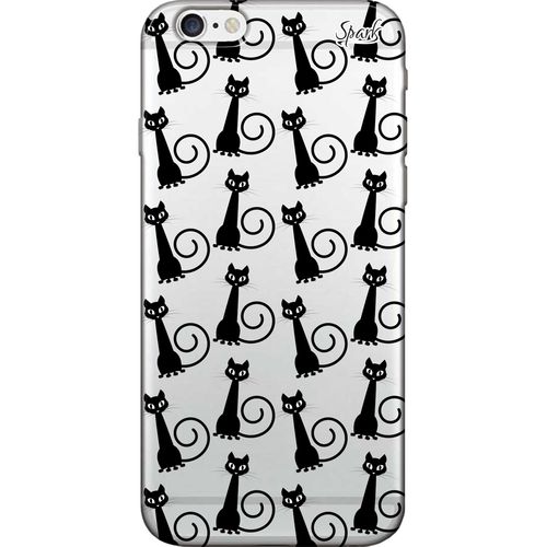Capa para Celular Iphone 8 Plus - Spark Cases - Gatos Pretos
