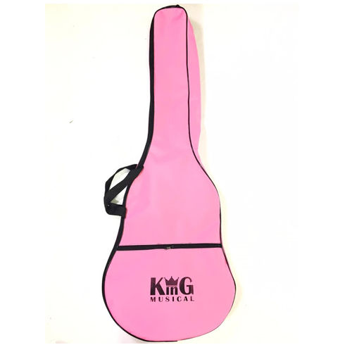 Capa para Violão Classico King Musical Simples Rosa
