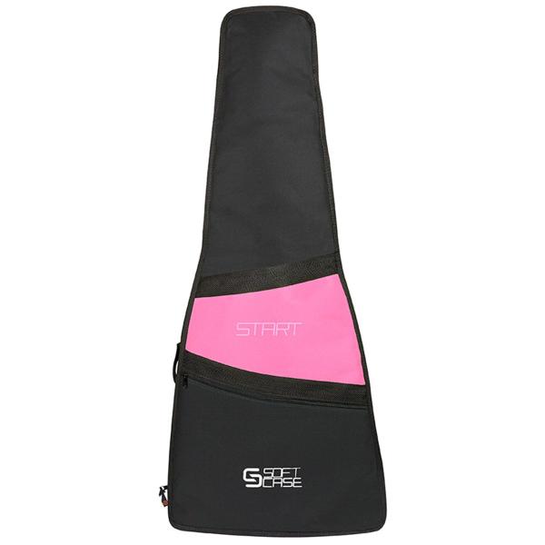 Capa para Violão em Nylon 600 Flat Rosa com Preto Softe Case - Soft Case