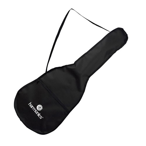 Capa para Violão Simples Nylon Luxo Bolso Frontal Preta Harmonics