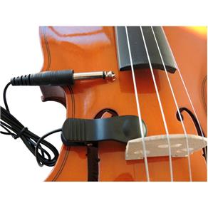 Captador Piezo P/ Violino Violão Viola com Clip + Plug P10 - Ecp-50