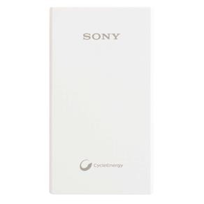 Carregador Portátil USB Sony CP-V5A 5000mAh para Smartphone, Tablets, Câmeras Fotográficas e Filmadoras - Branco
