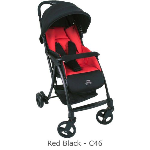 Carrinho de Bebê Air 0-15kg Red Black (leve e Compacto) - Burigotto
