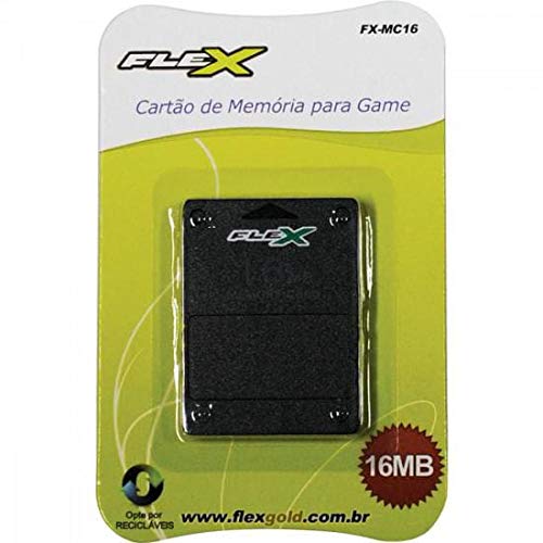 Cartão de Memória Playstation 2 16Mb Preto Fxmc16 Flex