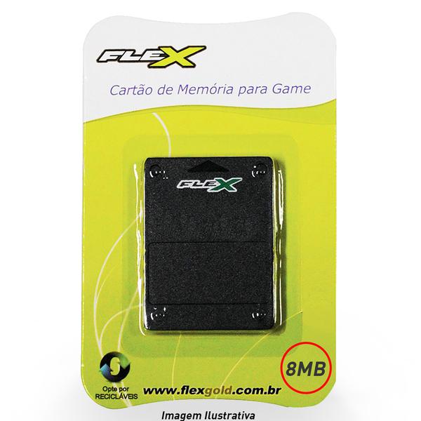 Cartão de Memória Playstation2 8mb Preto Fxmc8 - Flex