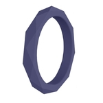 Casal Simples Rhombus Anel Outdoor Sports Silicone Ring Silicone Ring