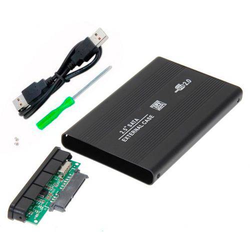 Case de Gaveta USB 2.0 para HDD 2.5" SATA Slim Externo Blister CGHD-10