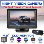 CCD do carro 4.3 \\ "Monitor Rearview Reversing Camera Kit 170 graus Wide Angle night vision Para Ford Transit / Transit Connect