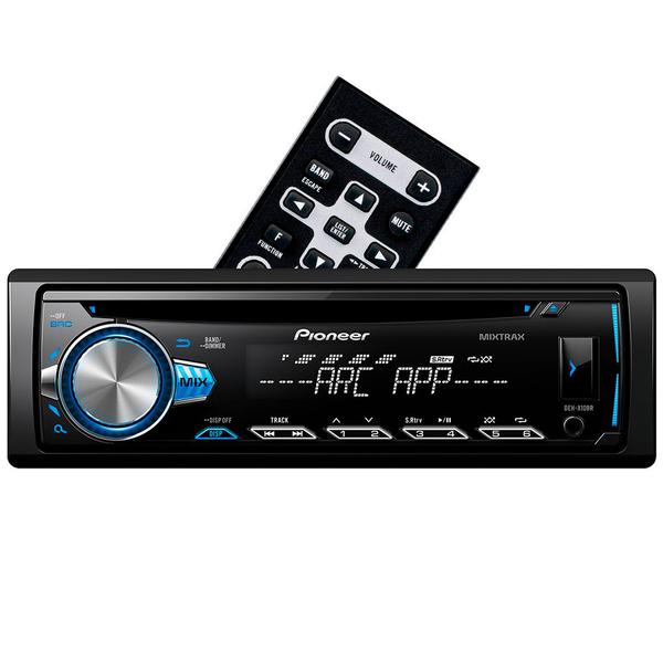CD Player Pioneer DEH-X10BR - Mixtrax Spotify ARC USB e Aux