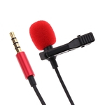 Clip-on 3.5mm Microfone Vermelho