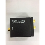 Coax óptica digital para analógico RCA L / R Audio Converter Adapter com fibra Cable & USB Cable & Mainframe