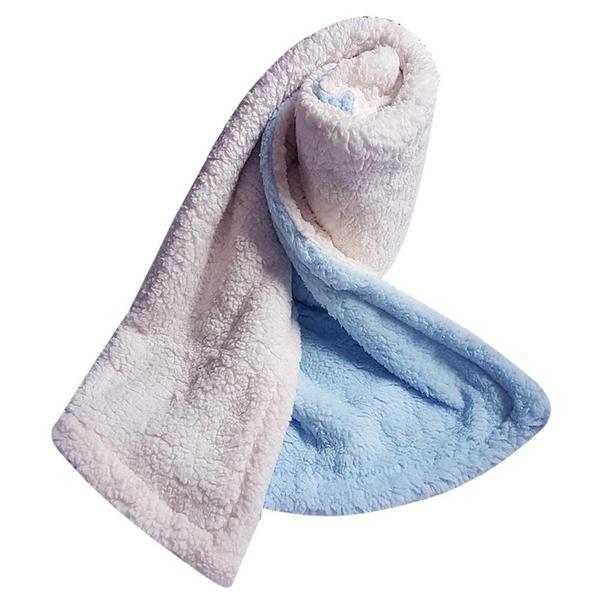 Cobertor Menino Baby Jolitex Carneirinho Dupla Face Azul