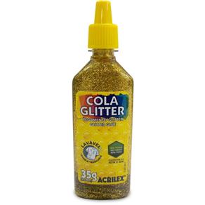 Cola com Glitter Tubo 35G. Ouro