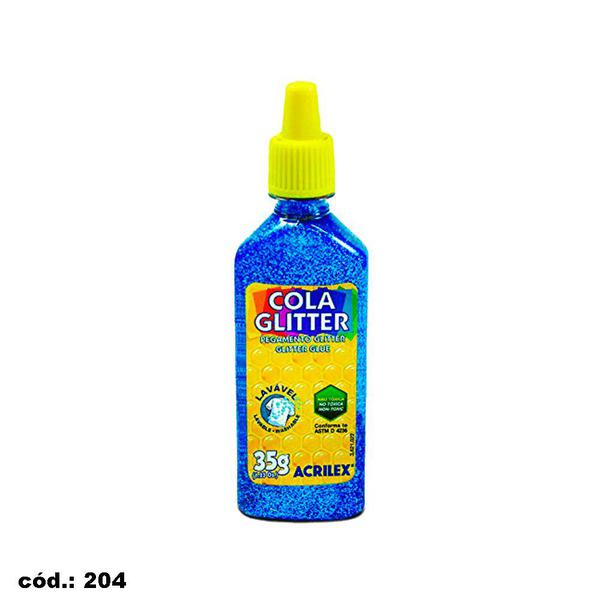 Cola Glitter 35g Azul Acrilex
