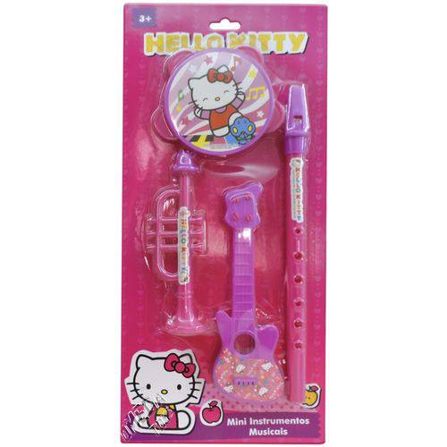 Coleção com 4 Instrumentos Musicais Hello Kitty - Toyng
