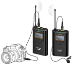 Comica WM100 48 Frequência 100m de Trabalho Distância Omnidirectional Lapela Professional UHF microfone sem fio