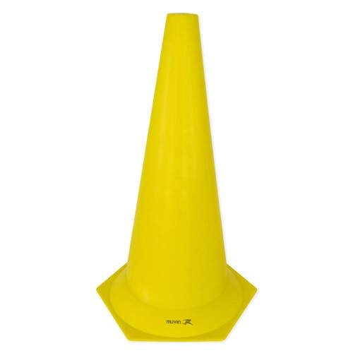Cone de Marcação de Plástico 50cm Amarelo Muvin
