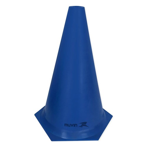 Cone de Marcação de Plástico Flexavel 24cm Azul Muvin
