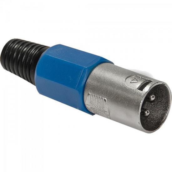 Conector Cannon Macho Plástico PGCN0006 Azul STORM - 69