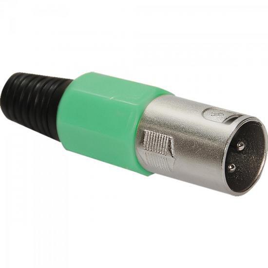 Conector Cannon Macho Plástico PGCN0009 Verde STORM - 69