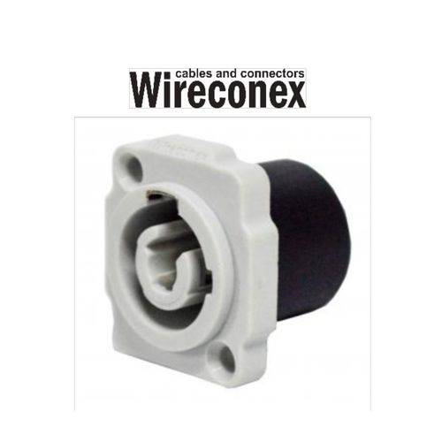 Conector de Ac-out de Painel - Wireconex - Cinza Wc 1833 Outp Gy Pgy Wireconex