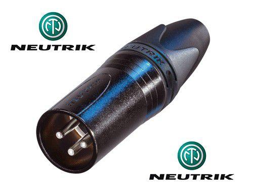 Conector Neutrik Xlr Linha Macho Nc3mxx-bag (preto)