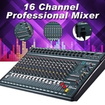 Console de mixagem USB de 16 canais Professional Live Studio Mixer de áudio Phantom Power para gravação de DJ Stage Karaoke