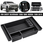 Para Chevy Silverado / GMC Sierra 1500 2019 Car Center Console Tray Box Organizer