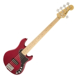 Contrabaixo 5c Fender Squier Deluxe Dimension Active Mn 538 - Crimson Red Transparent