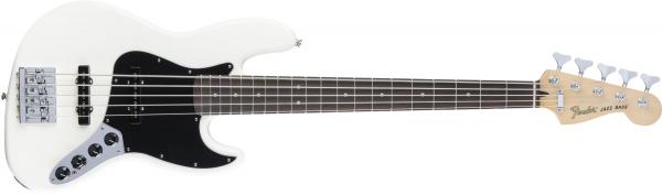 Contrabaixo Fender 014 3613 - Deluxe Active Jazz Bass V Pau Ferro - 305 - Olympic White