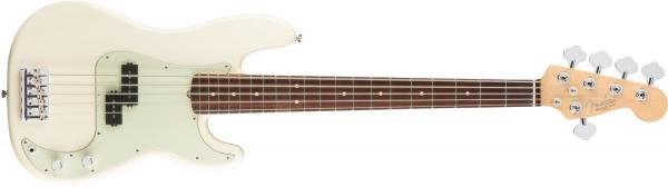 Contrabaixo Fender 019 4650 - Am Professional Precision Bass V Rosewood - 705 - Olympic White