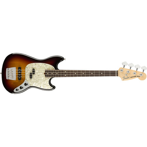 Contrabaixo Fender 019 8620 - Am Performer Mustang Bass Rw - 300 - 3-Color Sunburst