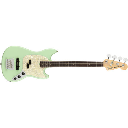 Contrabaixo Fender 019 8620 - Am Performer Mustang Bass Rw - 357 - Satin Surf Green