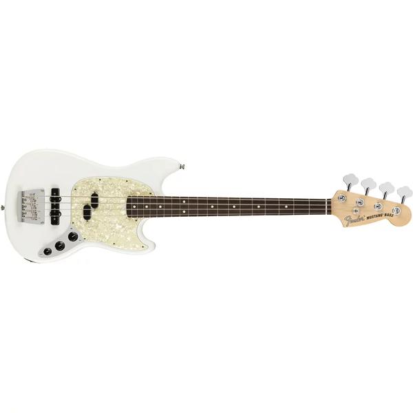 Contrabaixo Fender - Am Performer Mustang Bass RW - Arctic White