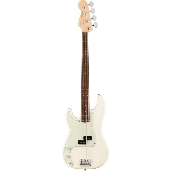 Contrabaixo Fender - Am Professional Precision Bass LH Rosewood - Olympic White
