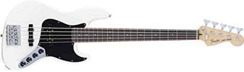 Contrabaixo Fender - Deluxe Active Jazz Bass V Pau Ferro - Olympic White