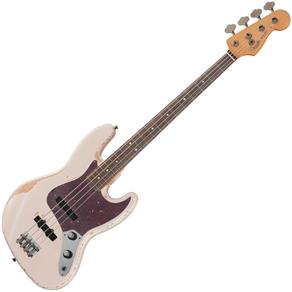 Contrabaixo Fender Signature Flea Road Worn Jazz Bass Shell Pink