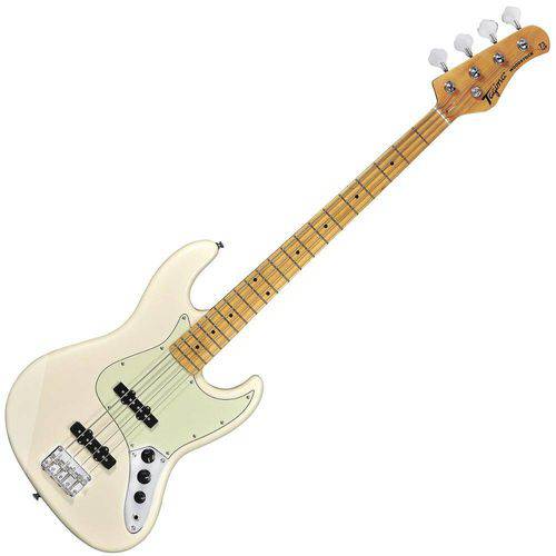 Contrabaixo Woodstock Branco Vintage Tw-73 Jazz Bass Tagima