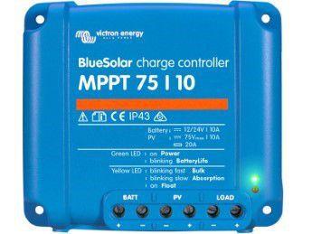 Controlador Carga Bateria Solar Victron ALDO Solar SCC010010050R Bluesolar MPPT 75V 10A 12/24V Borne SMART ENERGY