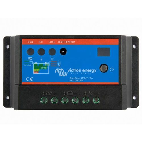 Controlador Carga Bateria Solar Victron Solar Scc010010000 Bluesolar Pwm Light 12-24v / 10a