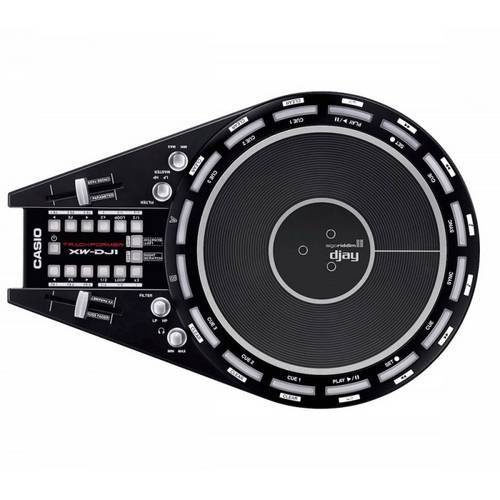 Controlador Casio Trackformer Dj Controller Xw-Dj1 Falantes Embutidos - Pilha Preto